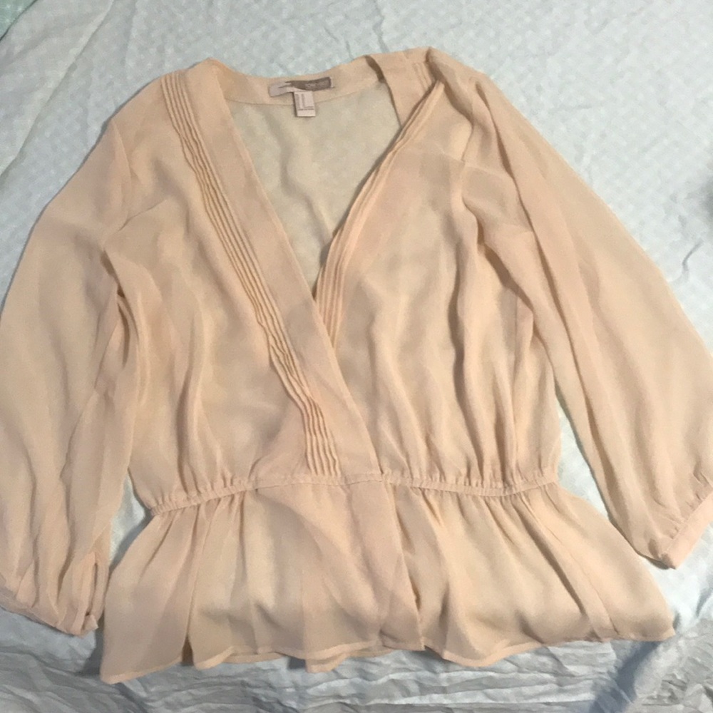 Cream sheer blouse from forever 21